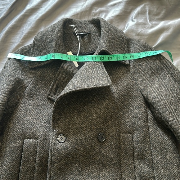 COS HERRINGBONE PEA COAT 6 NWT - Picture 15 of 17